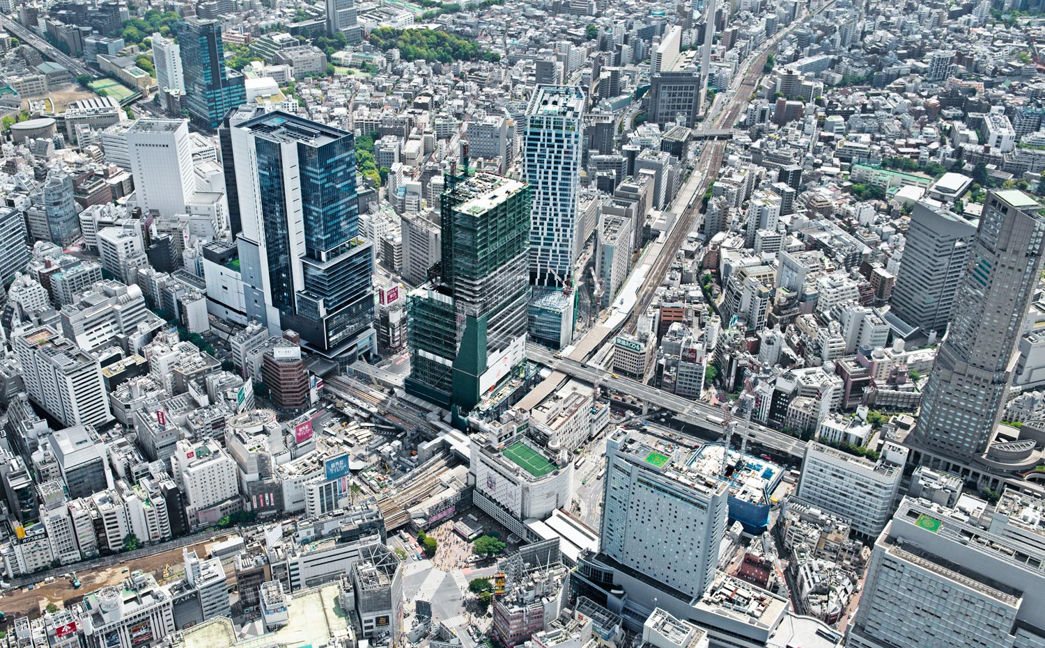 航空写真（渋谷駅周辺）